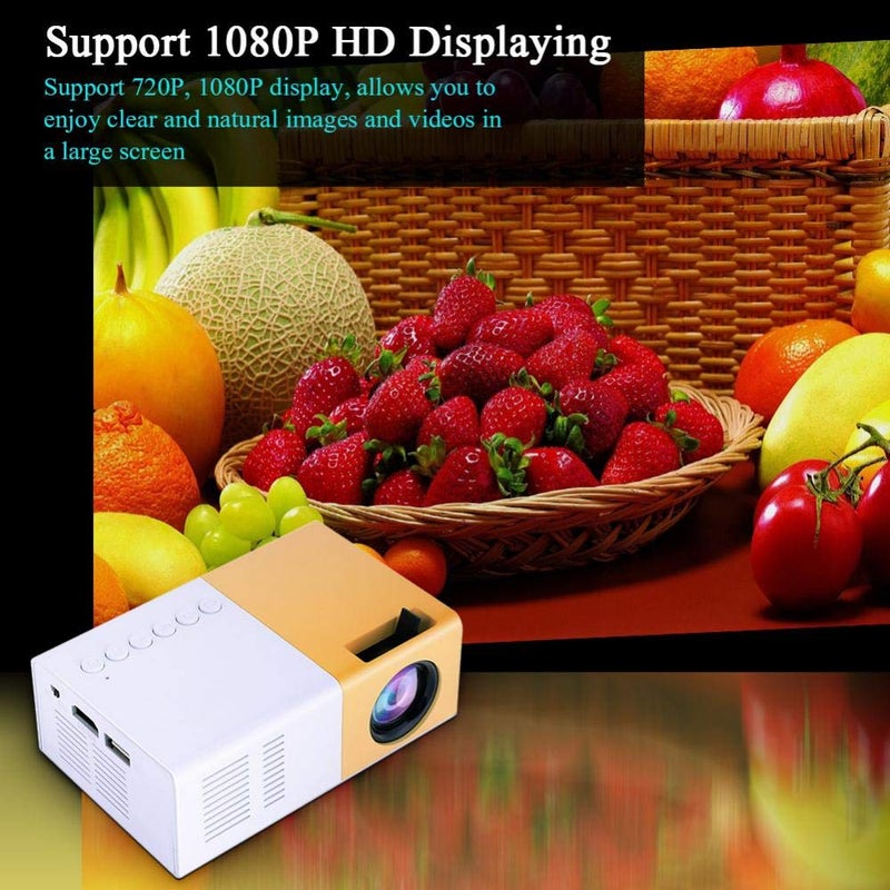 Wendry Smart Projector, Portable 6000 Lumens LED Mini Projector, 1080P Home Theater Video Projector Suitable for Outdoor Recreation and Home Theaters - Image 4